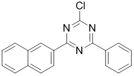 2-क्लोरो-4-(naphthyl-2-yl)-6-phenyl-1,3,5-triazine CAS:1342819-12-8
